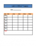 Free download Daily Schedule Template In Word File {doc} DOC, XLS or PPT template free to be edited with LibreOffice online or OpenOffice Desktop online